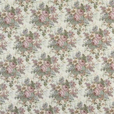 FINE-LINE 54 in. Wide Pink- Blue And Green- Floral Tapestry Upholstery Fabric FI2943177